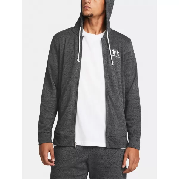 Hanorac pentru bărbați UNDER ARMOUR UA RIVAL TERRY LC FZ GRI 