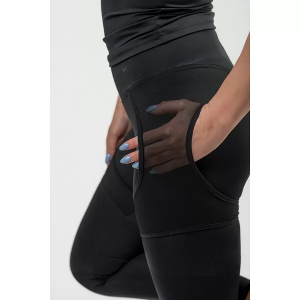  Jambiere sport de damă cu plasă INTENSE 838 BLACK Nebbia 