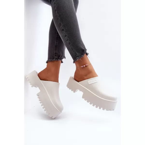  Papuci dama BIG STAR NN274015 WHITE Pantofi Big Star 