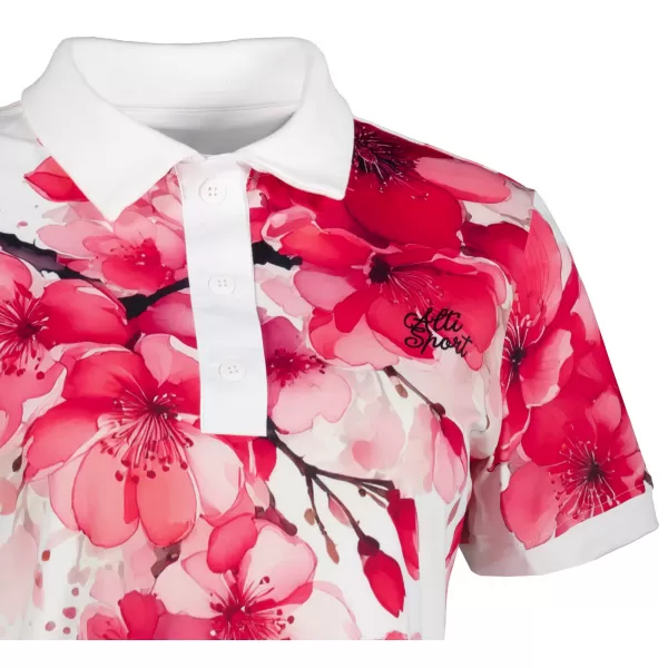  Tricou funcțional pentru femei cu guler premium ALTISPORT VOJ/ALW102TR05 ROZ/ALB 