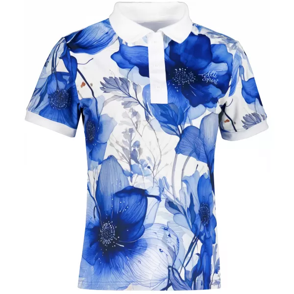  Tricou funcțional pentru femei cu guler premium ALTISPORT VOJ/ALW102TR05 NAVY/ALB 