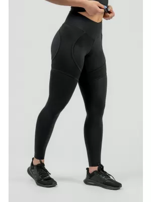 Jambiere sport de damă cu plasă INTENSE 838 BLACK Nebbia