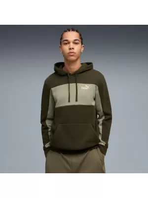 Hanorac pentru bărbați PUMA ESS BLOCK HOODIE FL 684686-82 VERDE