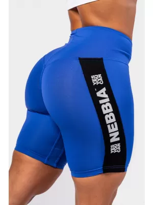 Pantaloni scurți de ciclism cu talie înaltă ICONIC 238 BLUE Nebbia