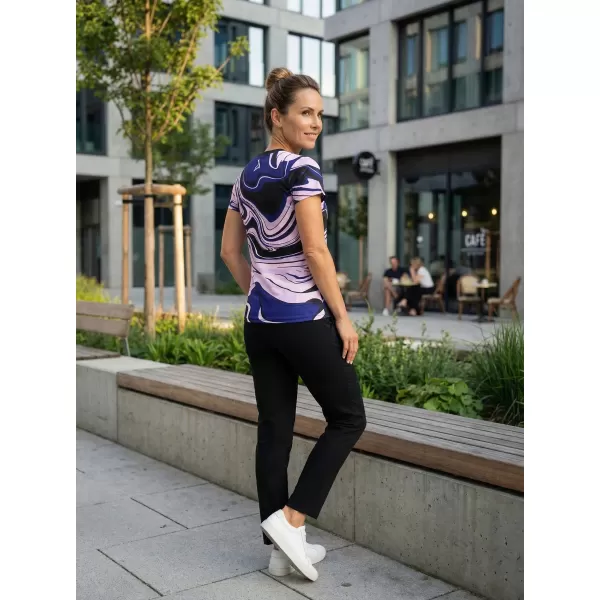  Tricou funcțional premium pentru femei ALTISPORT VOJ/ALW099TR01 MOV NEGRU 