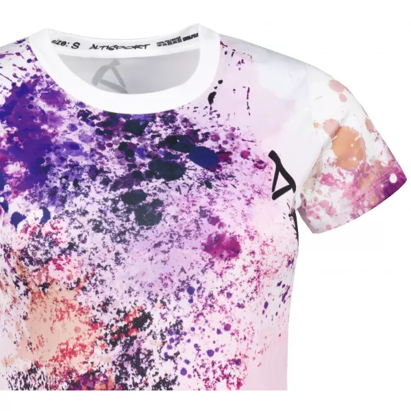  Tricou funcțional premium pentru femei ALTISPORT VOJ/ALW055TR01 VIOLET/PORTOCALIU 