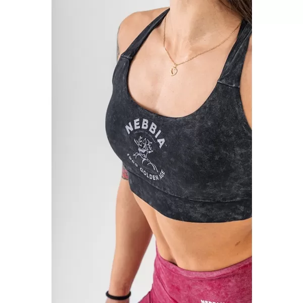  Sutien sport spalat cu suport mediu GOLDEN AGE 778 BLACK Nebbia 
