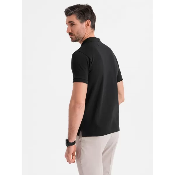  Tricou pentru bărbați OMBRE OM-POSS-0148 NEGRU 