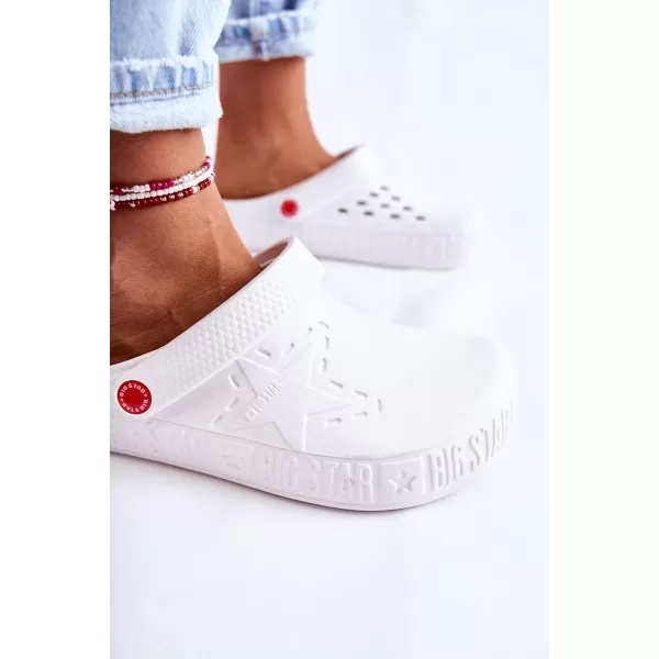  Papuci slip-on dama BIG STAR II275003 WHITE Pantofi Big Star 