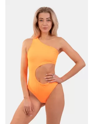 Portocaliu Monokini asimetric pe un umăr 458 ORANGE Nebbia
