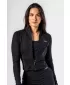 Trening Deni x Fitness cu fermoar 314 BLACK Nebbia