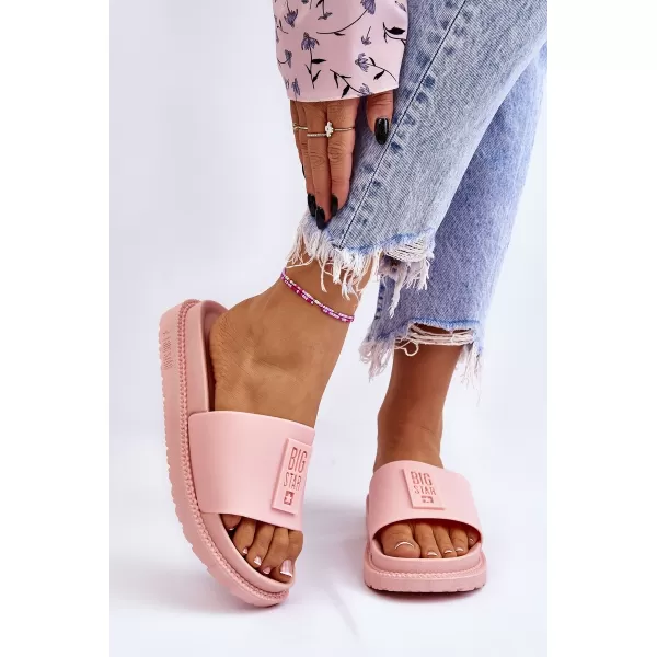  Papuci dama BIG STAR LL274425 ROZ Pantofi Big Star 