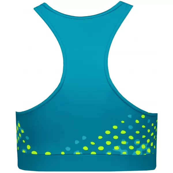  Premium de sutien sport funcțional pentru femei ALTISPORT VOJ/ALW109POD01 EMERALD/FLUO YELLOW 