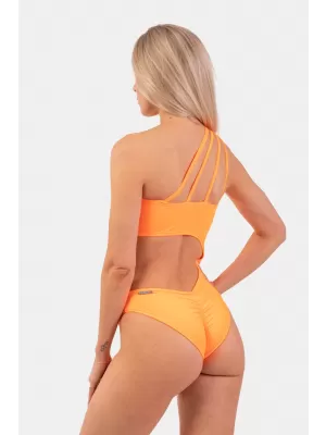 Portocaliu Monokini asimetric pe un umăr 458 ORANGE Nebbia