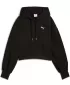Panoul pentru doamne PUMA WARDROBE ESS RELAXED CROPPED HOODIE TR 629746-01 NEGRU