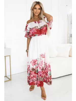 Rochie NUMOCO 545-4 PIERSICĂ