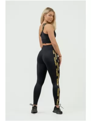 Sutien sport de damă cu susținere ridicată INTENSE Asymmetric 841 BLACK Nebbia