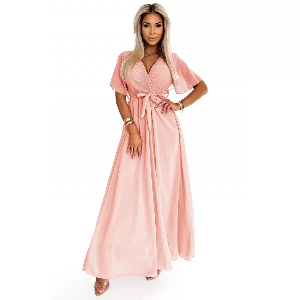  Rochie NUMOCO 545-4 PIERSICĂ 