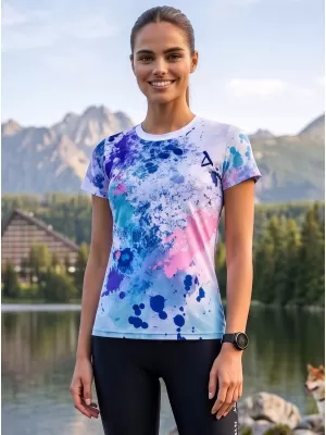 Tricou funcțional premium pentru femei ALTISPORT VOJ/ALW055TR01 VIOLET/ALBASTRU