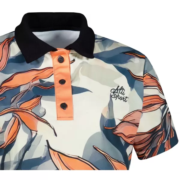  Tricou funcțional pentru femei cu guler premium ALTISPORT VOJ/ALW111TR05 PORTOCALE 