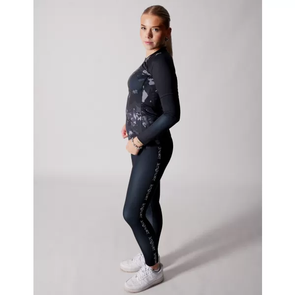  Tricou funcțional pentru femei cu mâneci lungi premium ALTISPORT VOJ/ALW110TR03 NEGRU 