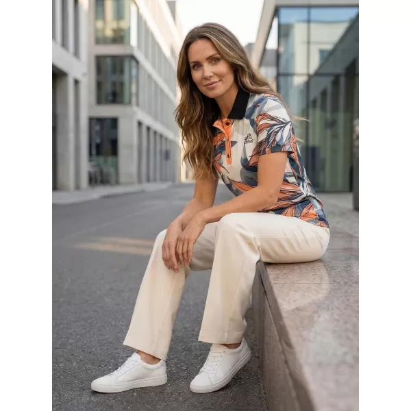  Tricou funcțional pentru femei cu guler premium ALTISPORT VOJ/ALW111TR05 PORTOCALE 