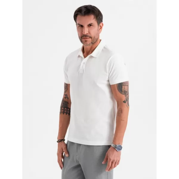  Tricou pentru bărbați OMBRE OM-POSS-0103 ECRU 