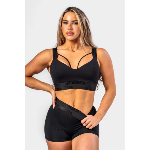  Sutien sport de damă cu întărire INTENSE Iconic 844 BLACK Nebbia 