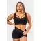 Sutien sport de damă cu întărire INTENSE Iconic 844 BLACK Nebbia