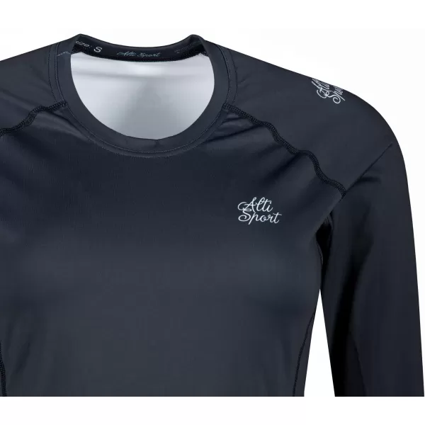  Tricou funcțional pentru femei cu mâneci lungi premium ALTISPORT VOJ/ALW109TR03 ROȘU-NEGRU 