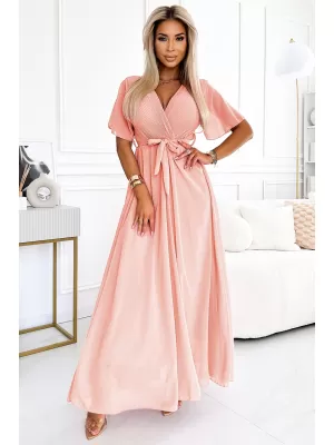 Rochie NUMOCO 545-4 PIERSICĂ