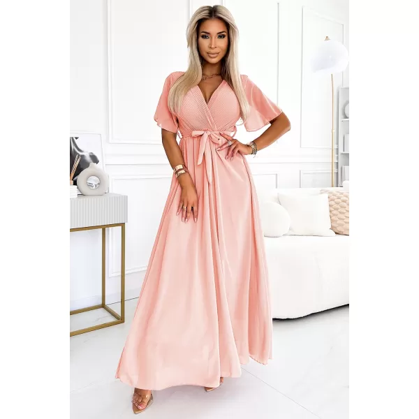  Rochie NUMOCO 545-4 PIERSICĂ 