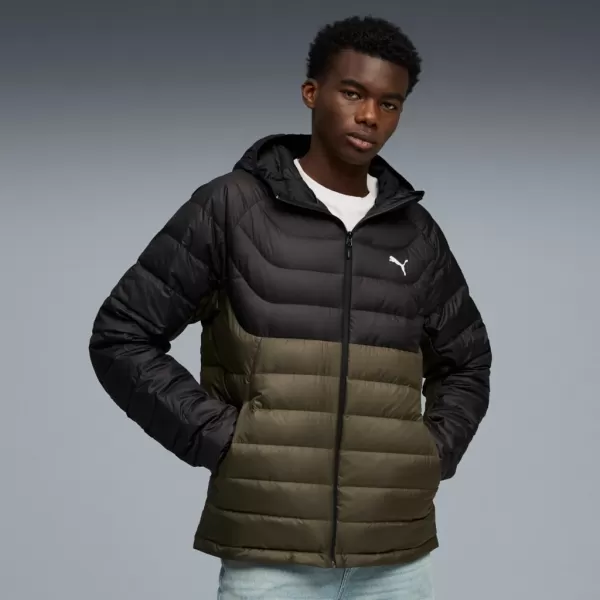  Jachetă pentru bărbați PUMA PACKLITE HOODED DOWN JACKET 685221-70 VERDE 