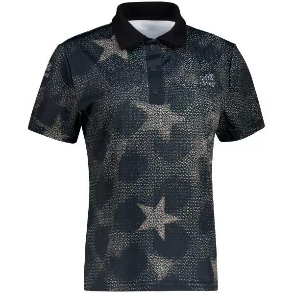  Tricou funcțional pentru femei cu guler premium ALTISPORT VOJ/ALW111TR05 STELE 
