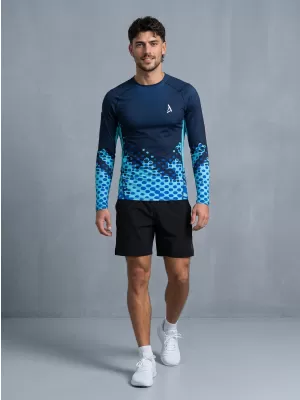 Tricou de compresie funcțională pentru bărbați cu premium cu mânecă lungă ALTISPORT VOJ/ALM109TR03 REGAL