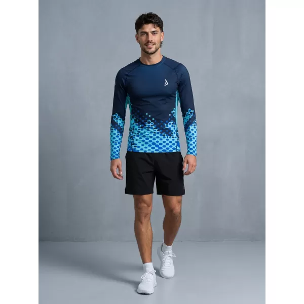  Tricou de compresie funcțională pentru bărbați cu premium cu mânecă lungă ALTISPORT VOJ/ALM109TR03 REGAL 