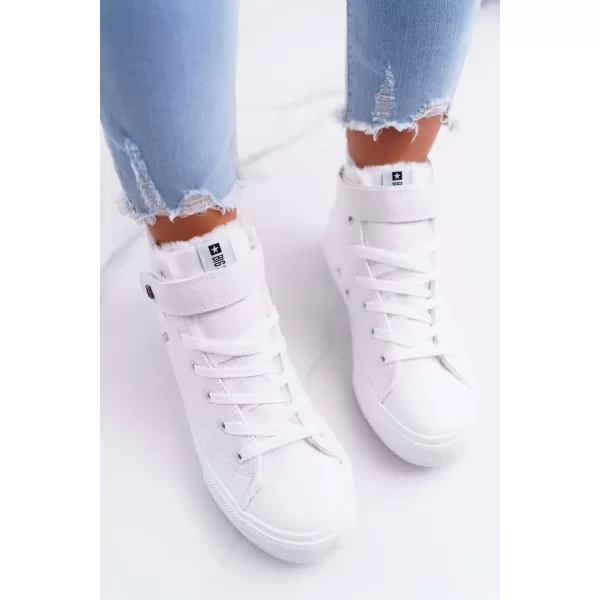  Botine de dama din piele BIG STAR V274541FW WHITE Pantofi Big Star 
