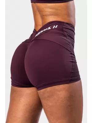 Pantaloni scurți modelați cu talie în formă de V STRONG BEAUTY 428 DARK RED Nebbia