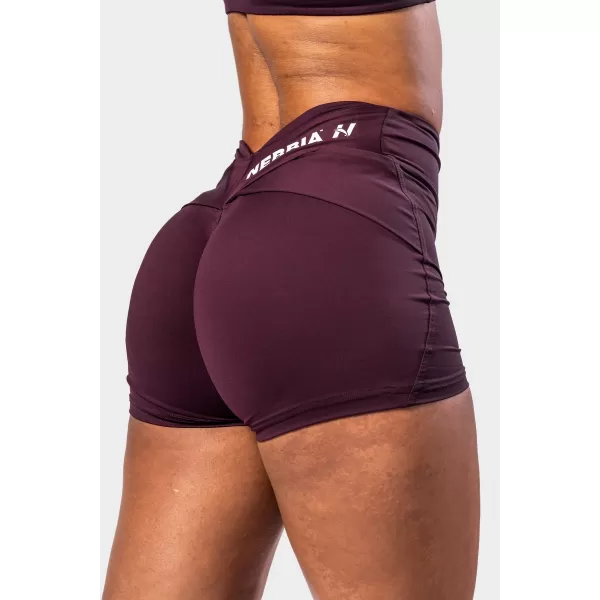  Pantaloni scurți modelați cu talie în formă de V STRONG BEAUTY 428 DARK RED Nebbia 