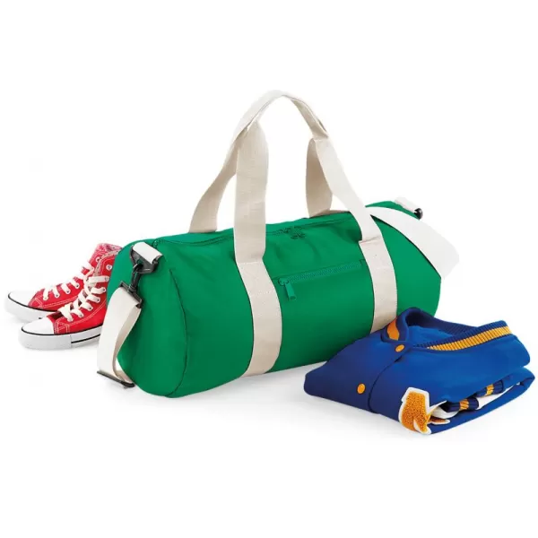  | BG 140 KELLY GREEN/OFF WHITE BagBase 