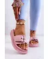 Papuci de moda dama BIG STAR JJ274A308 ROZ Pantofi Big Star