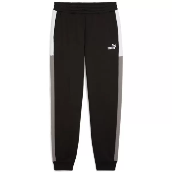  Pantaloni de trening pentru bărbați PUMA ESS BLOCK SWEATPANTS FL CL 684688-01 NEGRU 