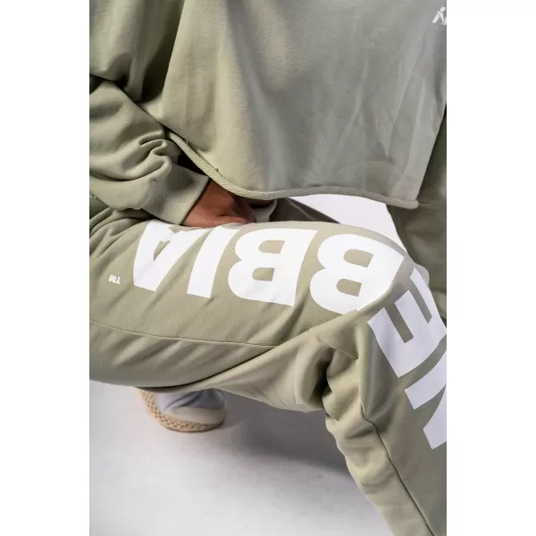  Pantaloni de trening largi largi BOYFRIEND STYLE 432 LIGHT VERDE Nebbia 