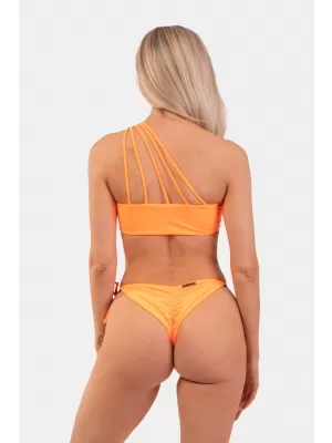 Top de Bikini Bandeau Portocaliu cu Un Umăr - Top 449 ORANGE Nebbia