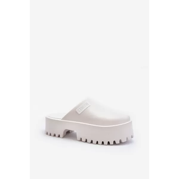  Papuci dama BIG STAR NN274015 WHITE Pantofi Big Star 