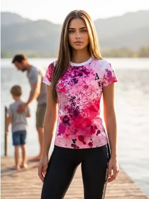 Tricou funcțional premium pentru femei ALTISPORT VOJ/ALW055TR01 ROZ