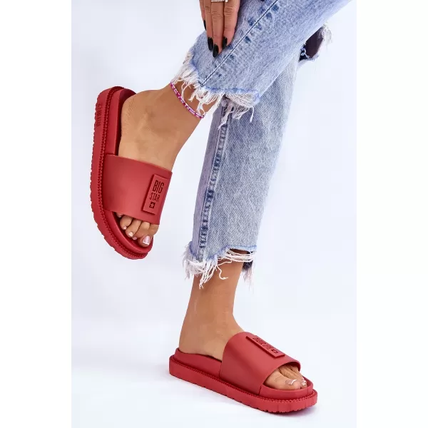  Papuci dama BIG STAR LL274430 RED Pantofi Big Star 
