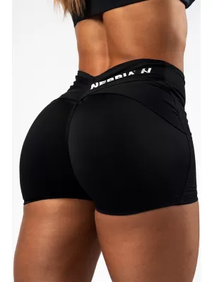 Pantaloni scurți modelați cu talie în formă de V STRONG BEAUTY 428 BLACK Nebbia