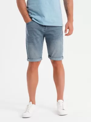 Pantaloni scurţi OMBRE OM-SRDS-0164 ALBASTRU DESCHIS