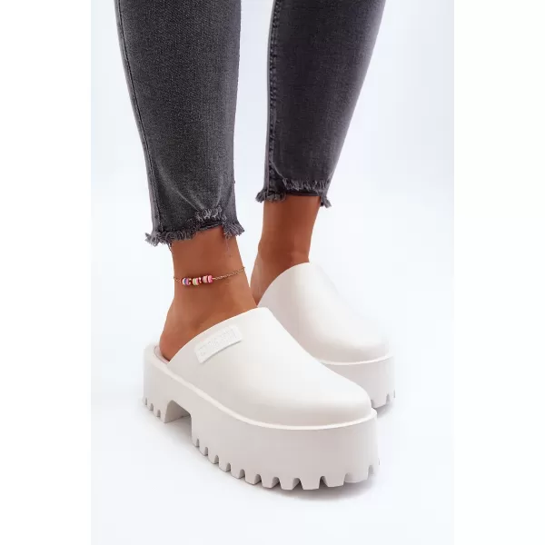  Papuci dama BIG STAR NN274015 WHITE Pantofi Big Star 